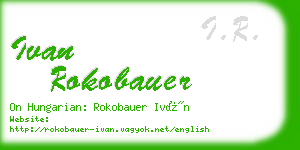 ivan rokobauer business card